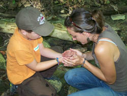 Miss Sara and Matthew w Salamander250